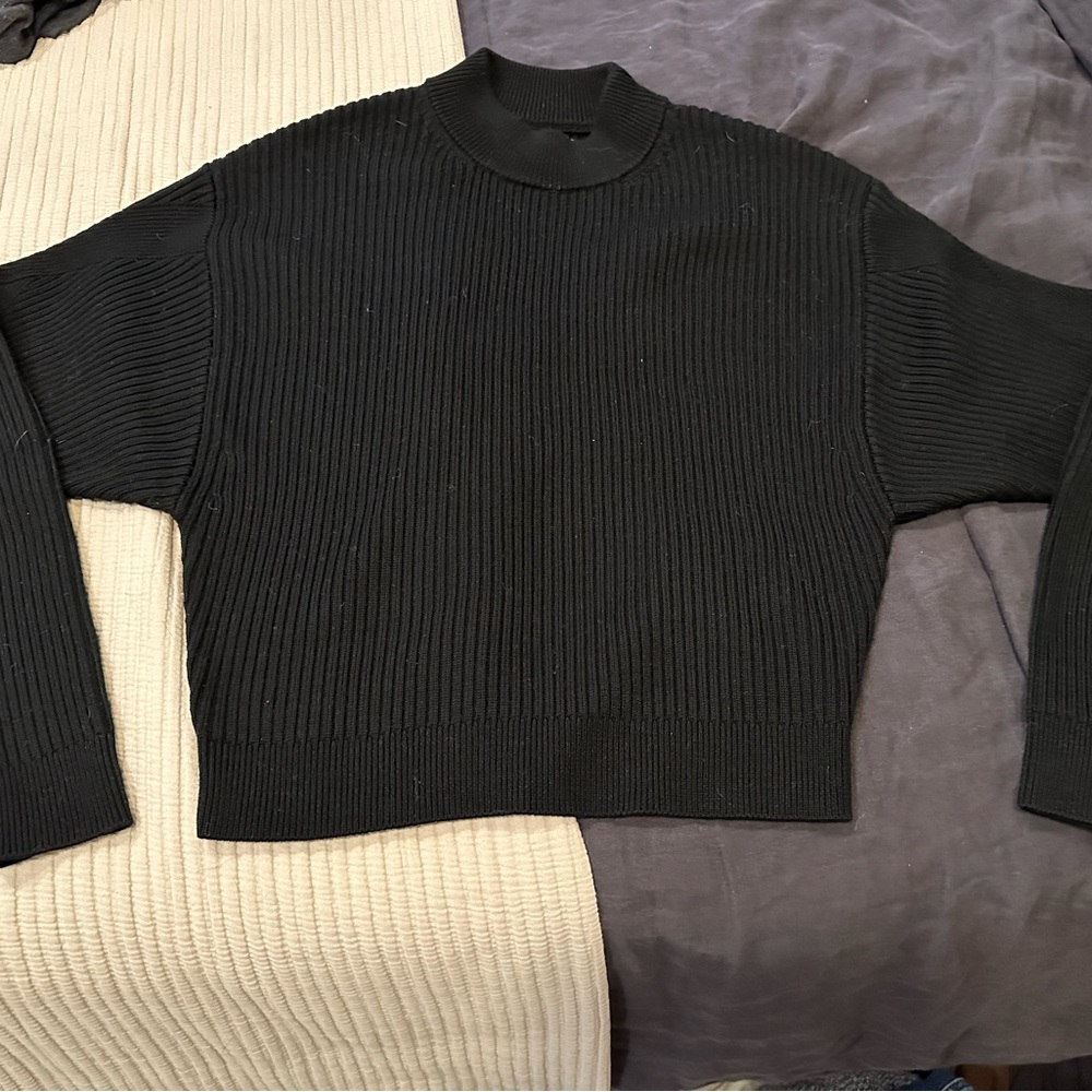 Ba&sh mock neck ribbed wool sweater - Picture 5 of 6